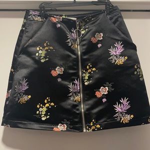 Size Small Skirt and Size Medium Top Satin Set